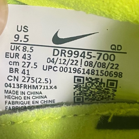 Nike Zoom Mamba V Track Spikes Shoes Volt Green DR9945-700 Men’s sz - Picture 13 of 14